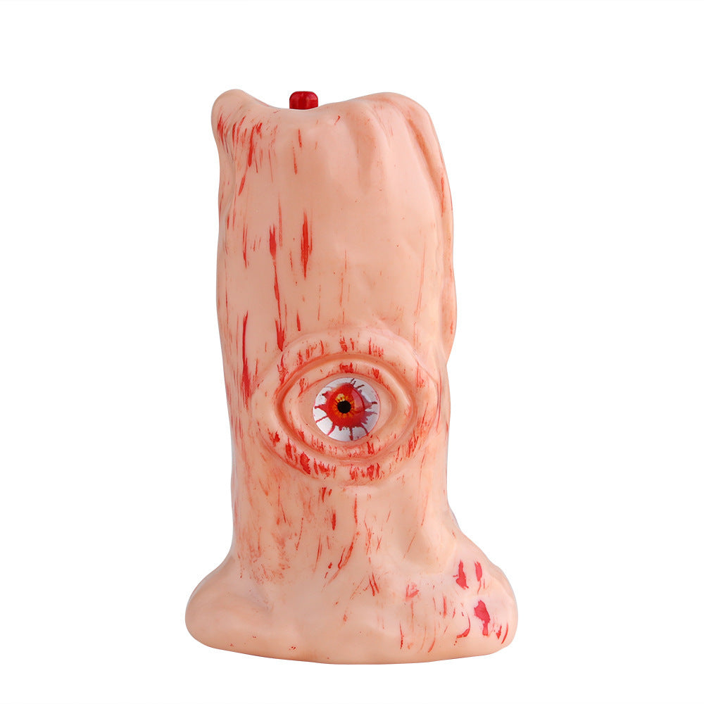 Creepy Eye False Candle with LED Flame and Bloody Exterior