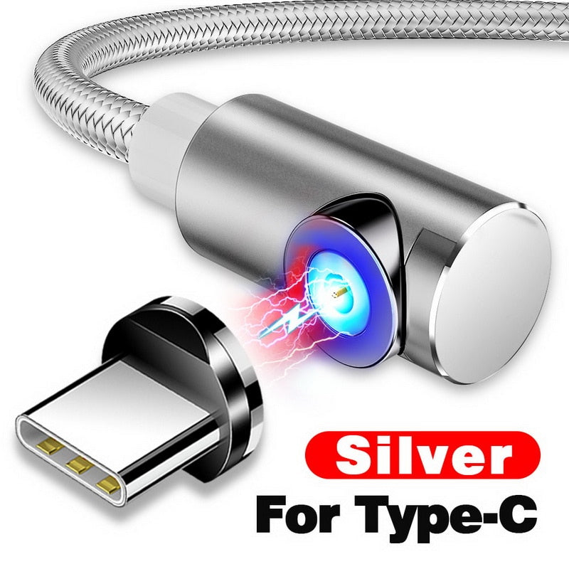 Magnetic Fast?Charging Cable With Swappable Micro?USB, Lightning, Type?C Heads