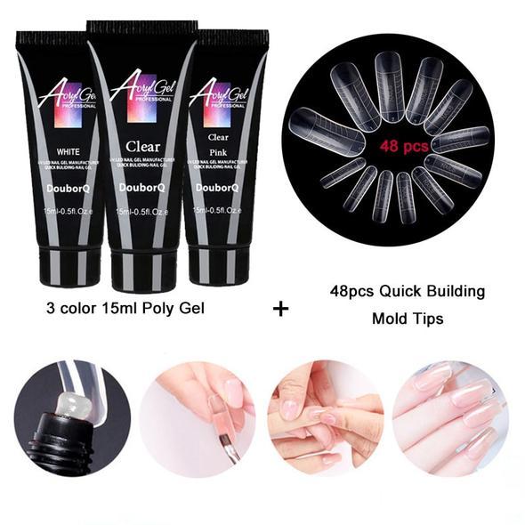 Professional Quality White Poly Gel for DIY Nails