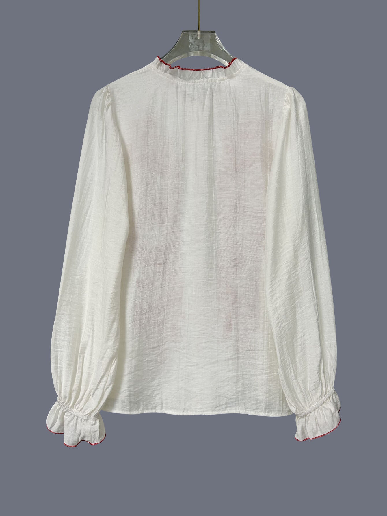 Women's Street-Style Fashion Long-Sleeve Printed Patchwork Blouse