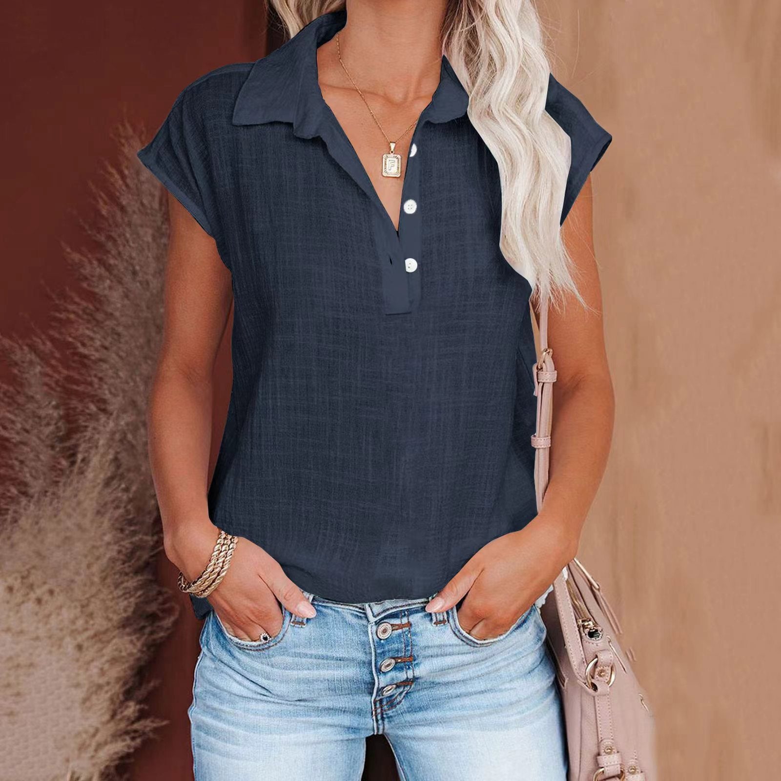 Women's Retro Cotton-linen Shirt