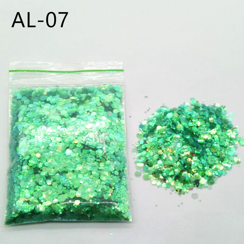 Glittery Sequin Nail Powder for Nail Art and Decoration