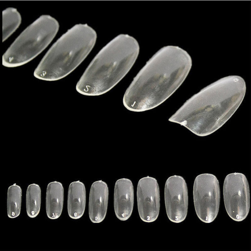 Transparent Round Nail Base for DIY Nails 500 Pieces