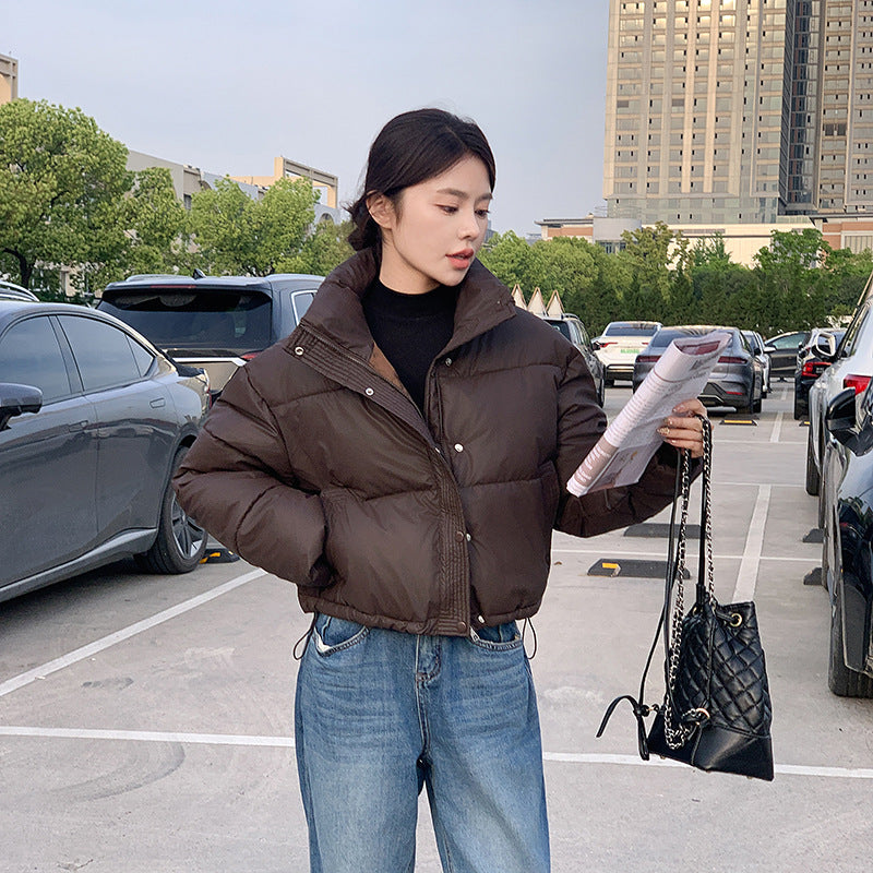 Women's New Short Jacket With Stand-up Collar For Petite