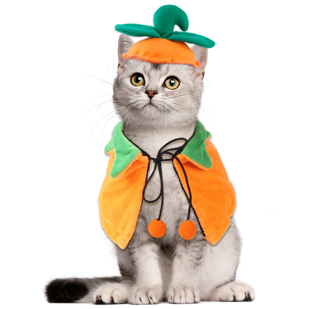 Adorable Pumpkin Jack-O-Lantern Pet Halloween Costume