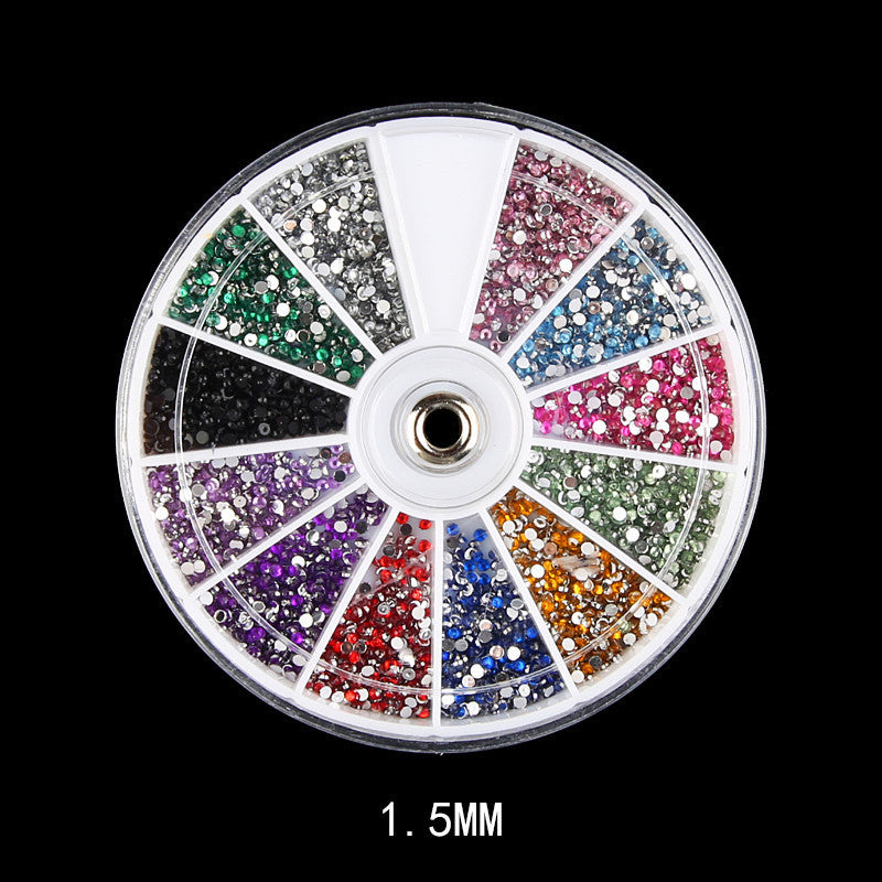 Fake Jewel multicolored nagel versieringen voor thuis manicures