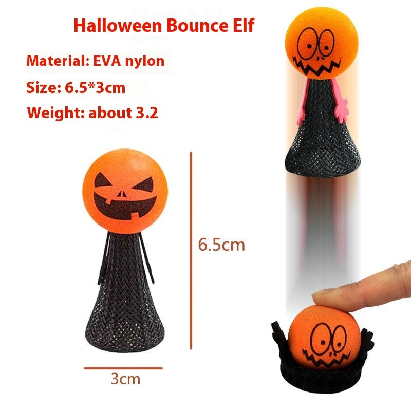 Jack-O-Lantern Elastic Finger Covers for Puppet Shows