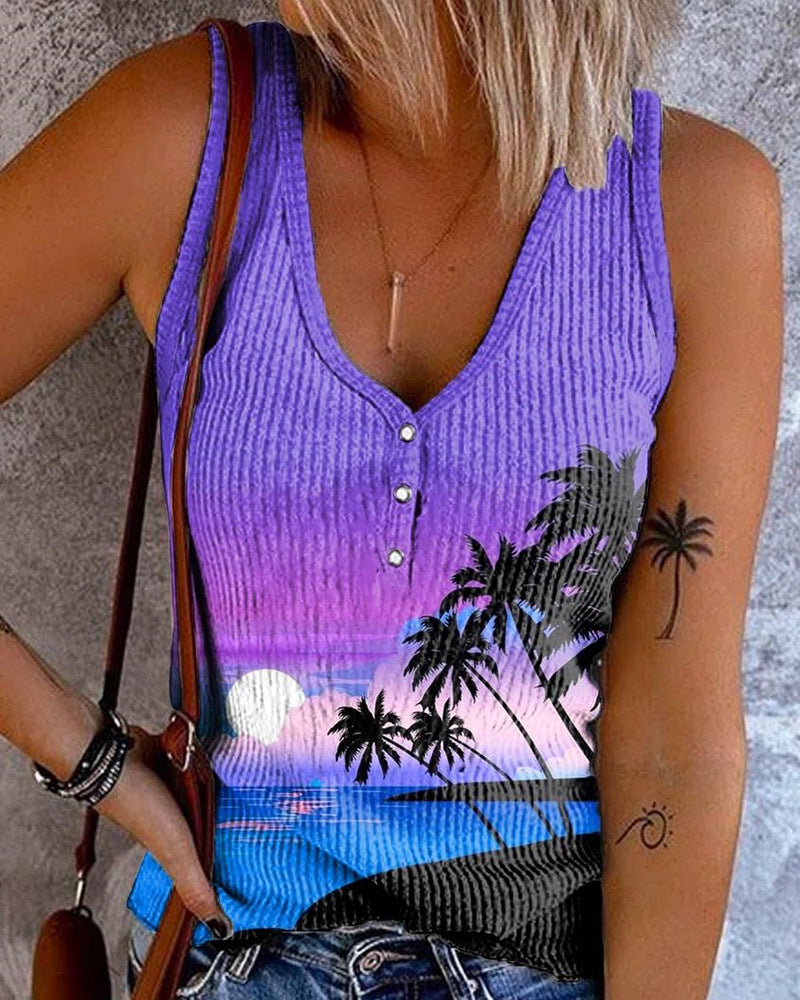 Women's Printed Tank Top