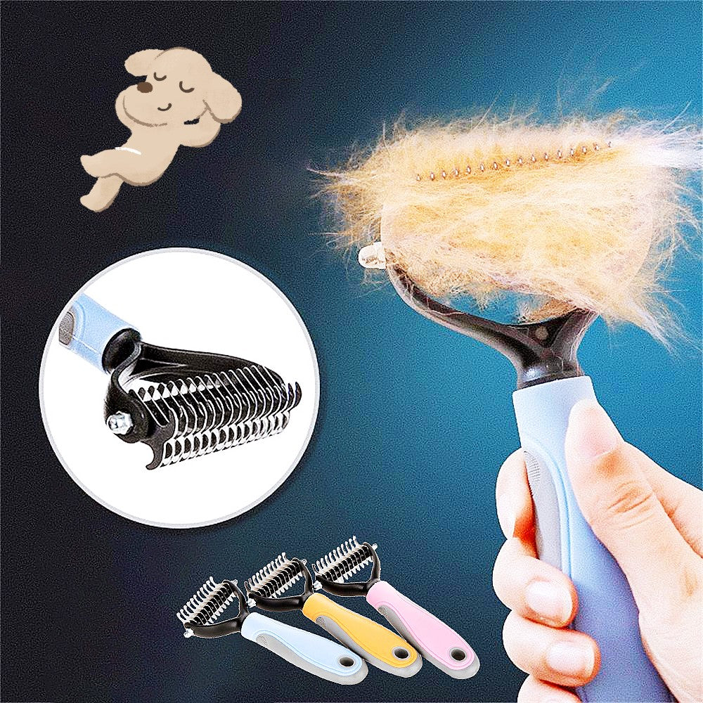 Double Sided Stainless Steel Pet Brush For Grooming