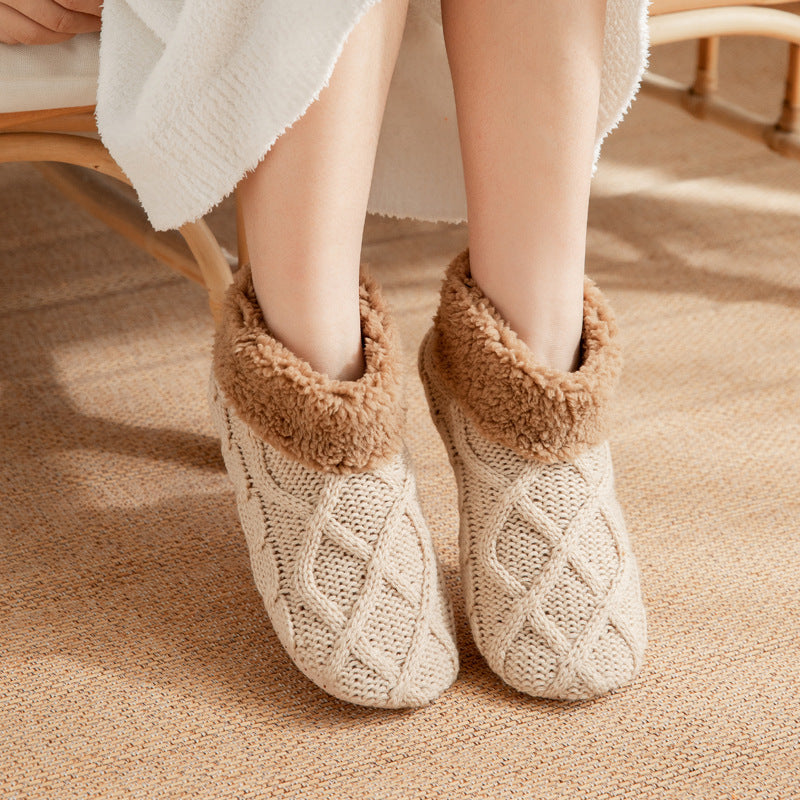 Super Soft Knit Style Slip On House Slippers in Various Colors