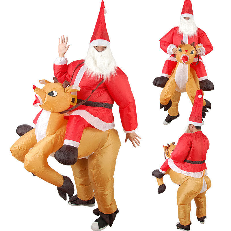 Funny Blow Up Inflatable Santa Claus Costume for Adults