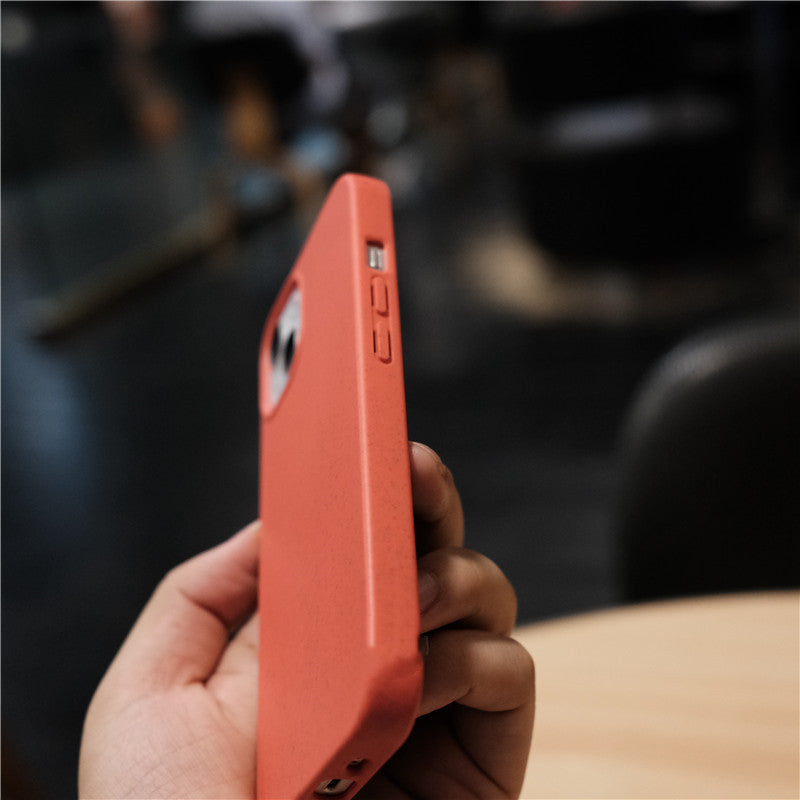Minimalist Red Protective Case With Smooth Eco?Inspired Texture