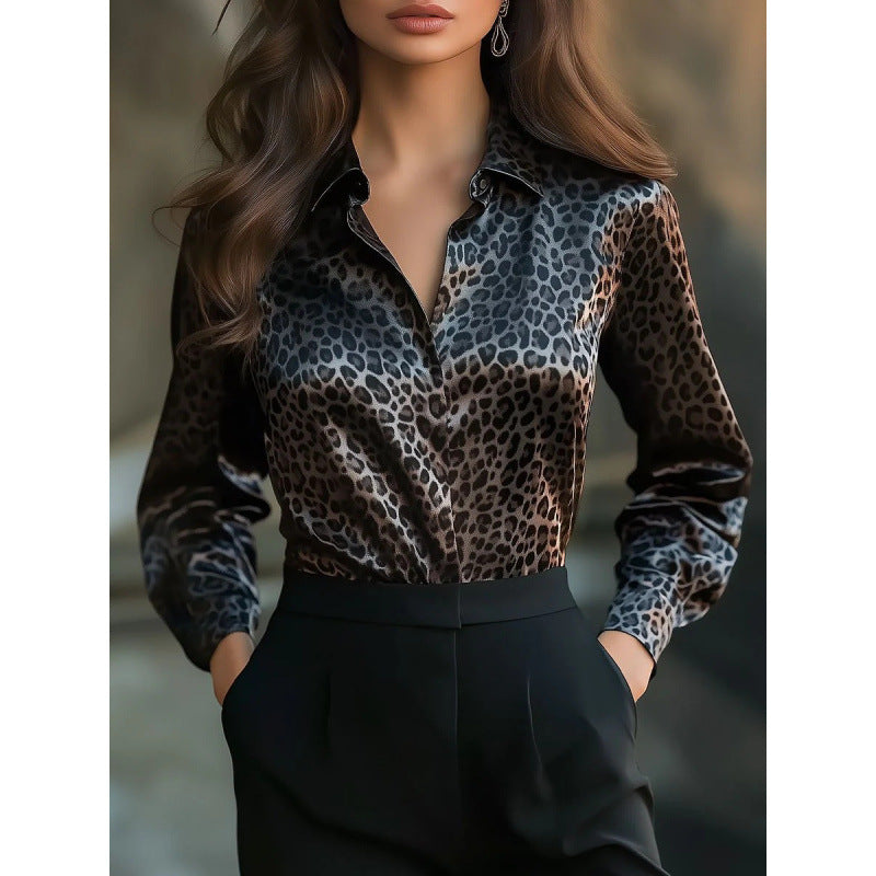 Solid-color Casual Loose-fit Women's Shirt