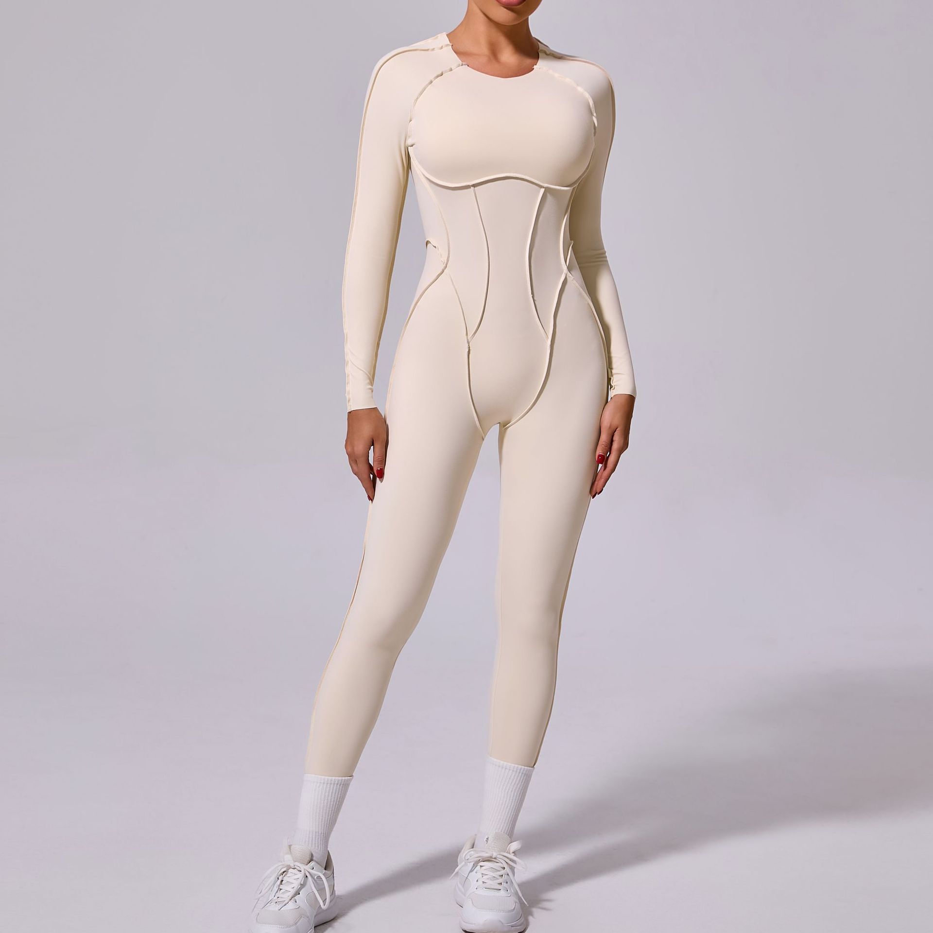 New Winter One-piece Sports Yoga Jumpsuit Backless Tight Jumpsuit