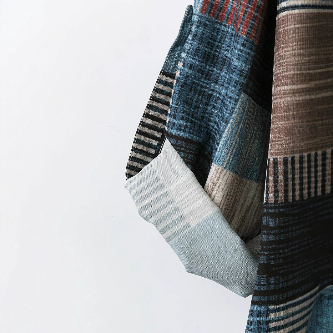 Retro Color-block Casual Outdoor Clothingfresh Comfortable And Stylish