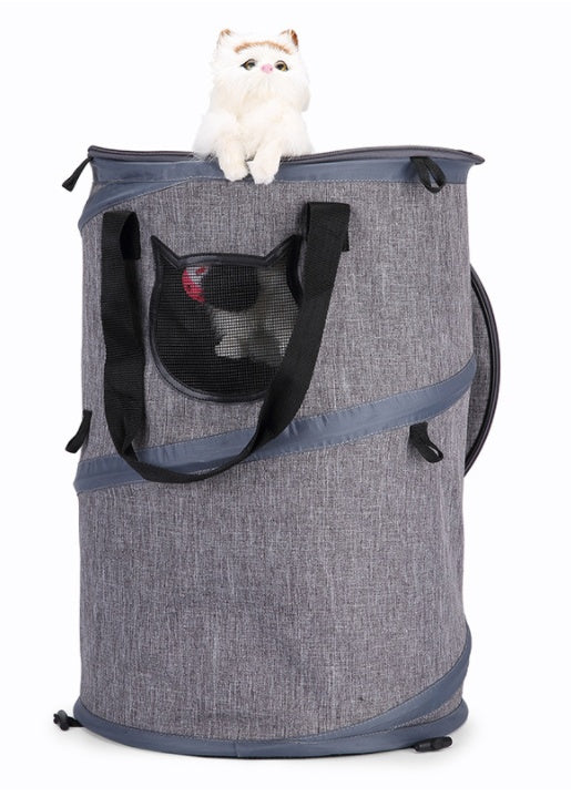 Foldable Pet Carrier Bag With Tunnel And Sleeping Bed