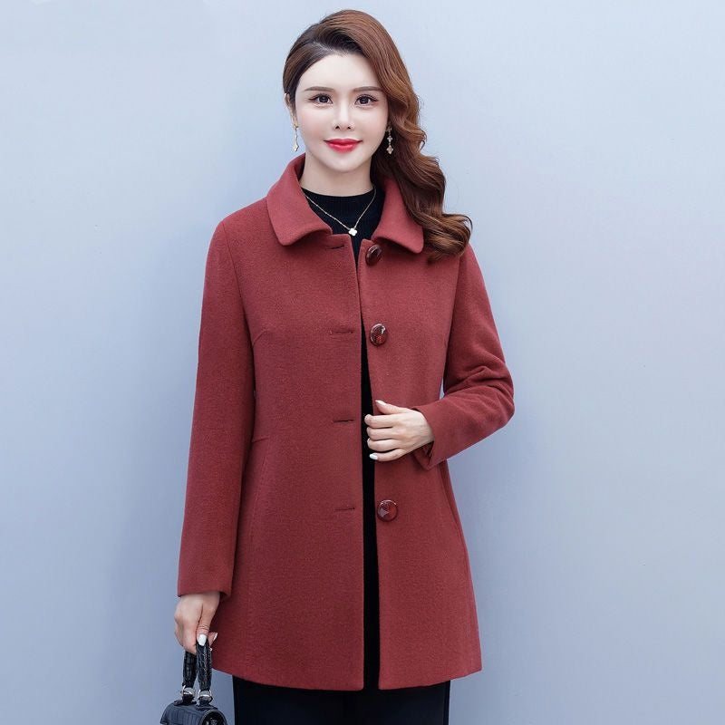 Women's Wool Coat Mid-length Thick Overcoat