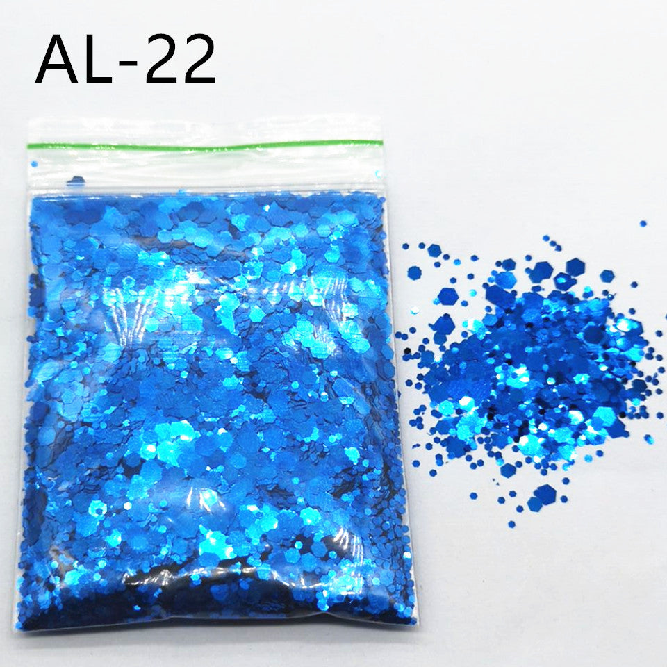 Glittery Sequin Nail Powder for Nail Art and Decoration