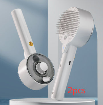 Self Cleaning Steam Brush For Dogs And Cats Grooming