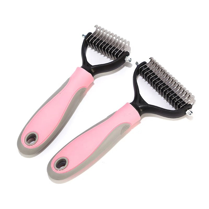 Double Sided Stainless Steel Pet Brush For Grooming
