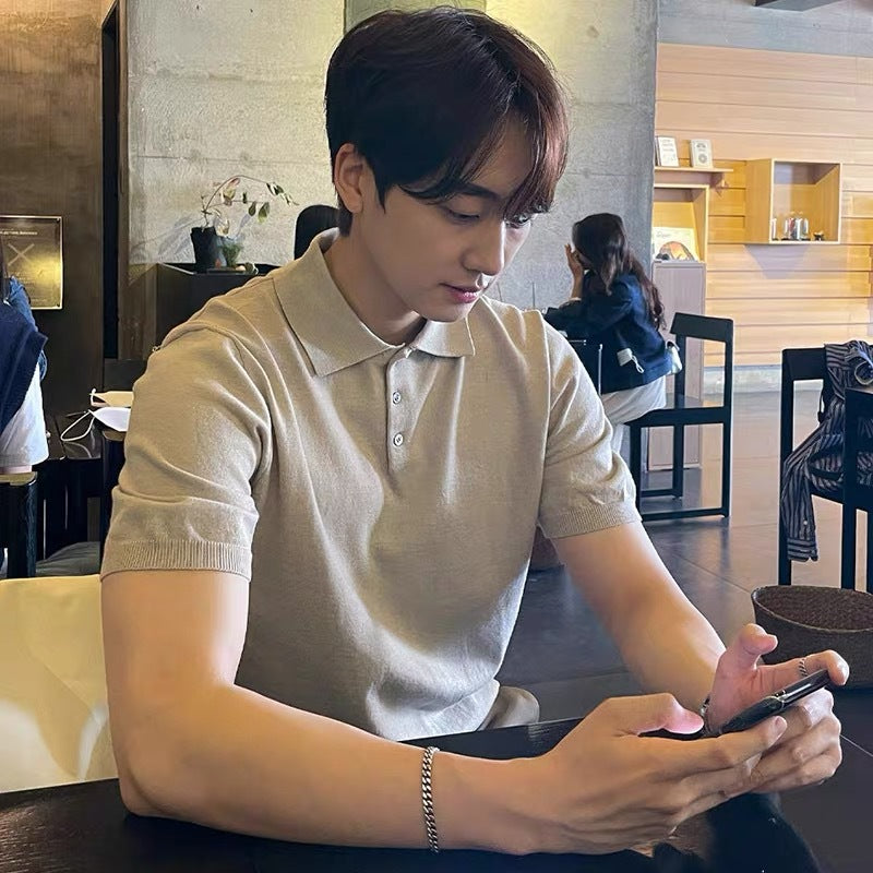 Summer Thin Men's Slim Casual Polo Shirt