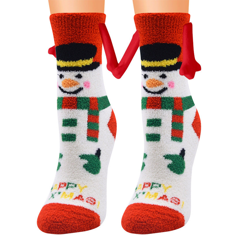Adorable 3D Soft Fleece Crew Socks with Penguin Designs-Figure 15-Theone Apparel