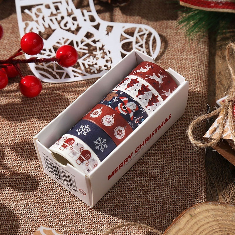 Christmas Themed Washi Tape and Christmas Gift Wrapping Tape-Style 1-Theone Apparel
