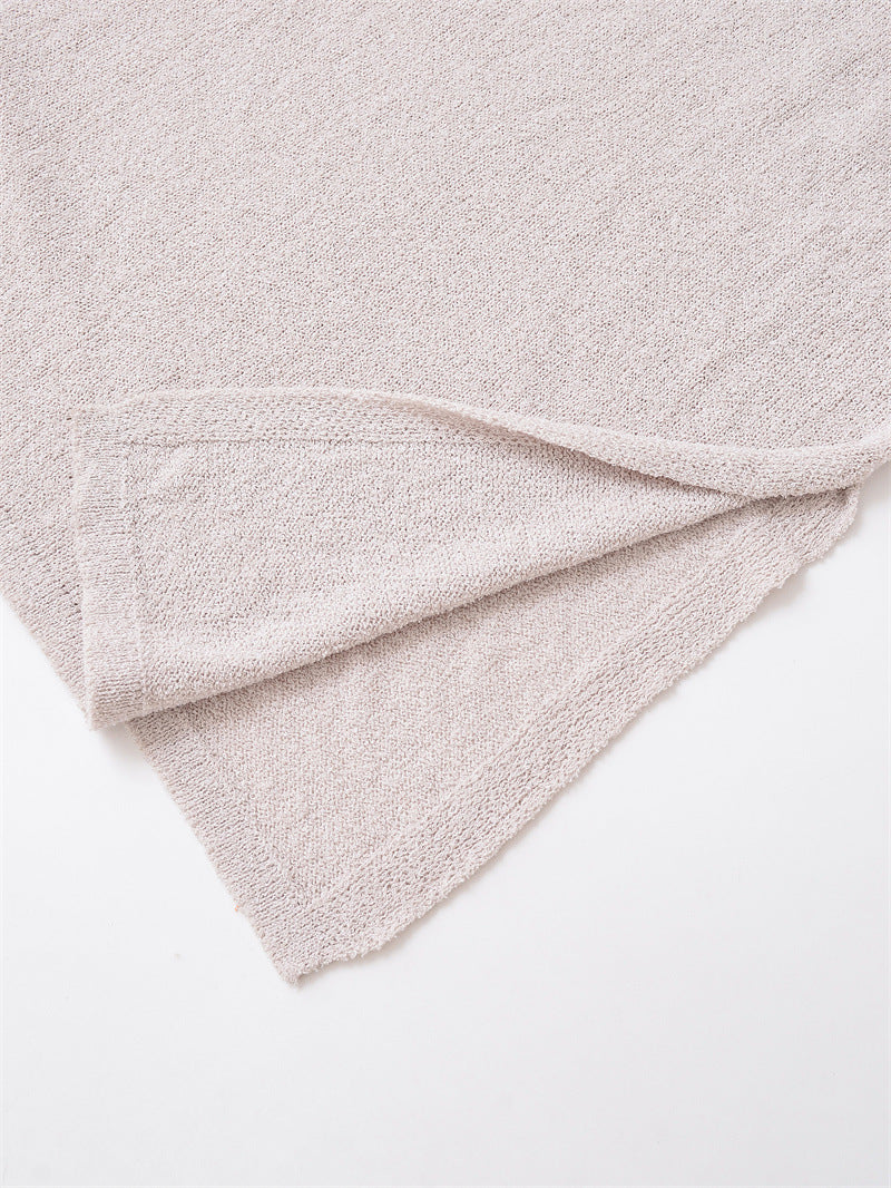 Cozy Knitted Midi Dress with Unique Textured Stitch Details-Theone Apparel