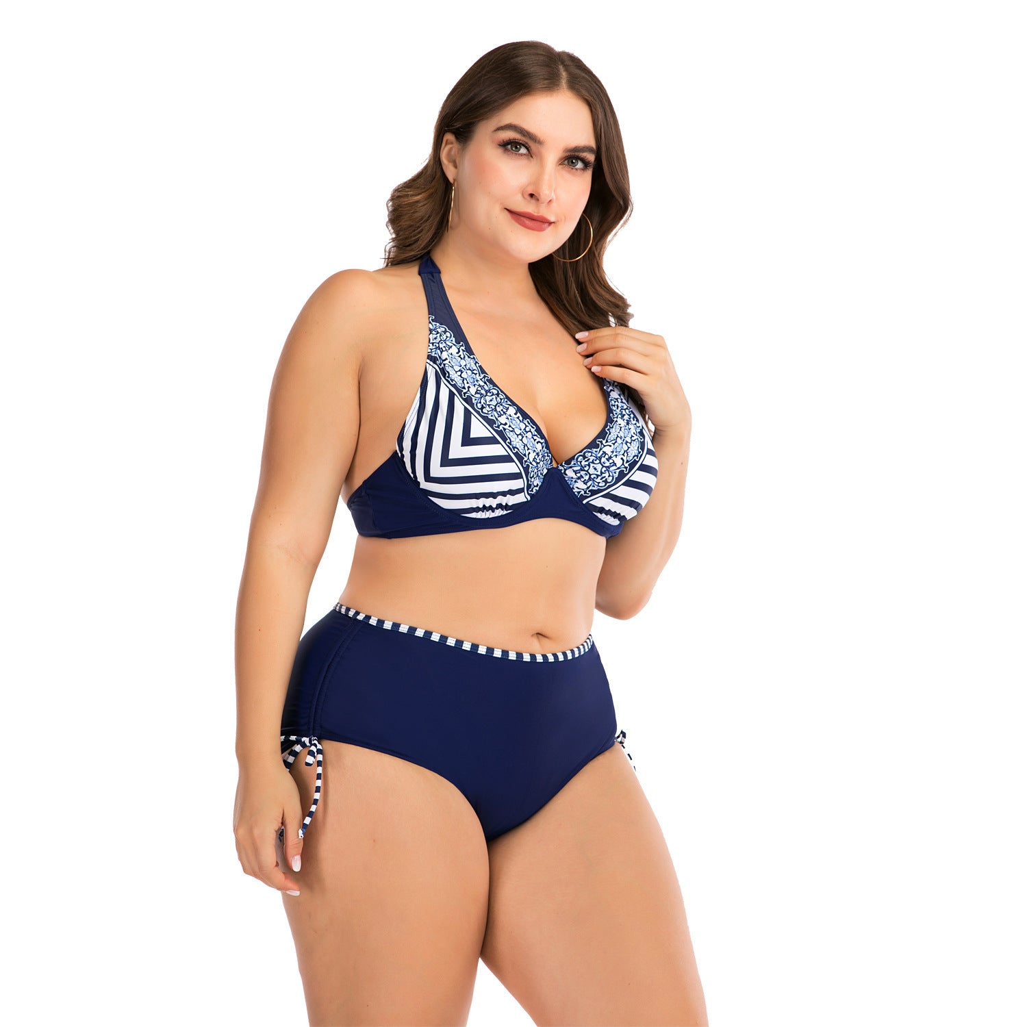 European American Plus-Size Bikini for Flattering Beach Confidence-Theone Apparel