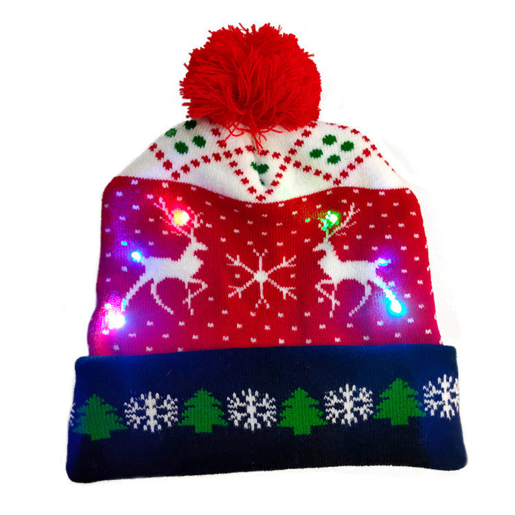 Festive Winter Christmas Toboggan Hat with Puffball-Style 3-Theone Apparel