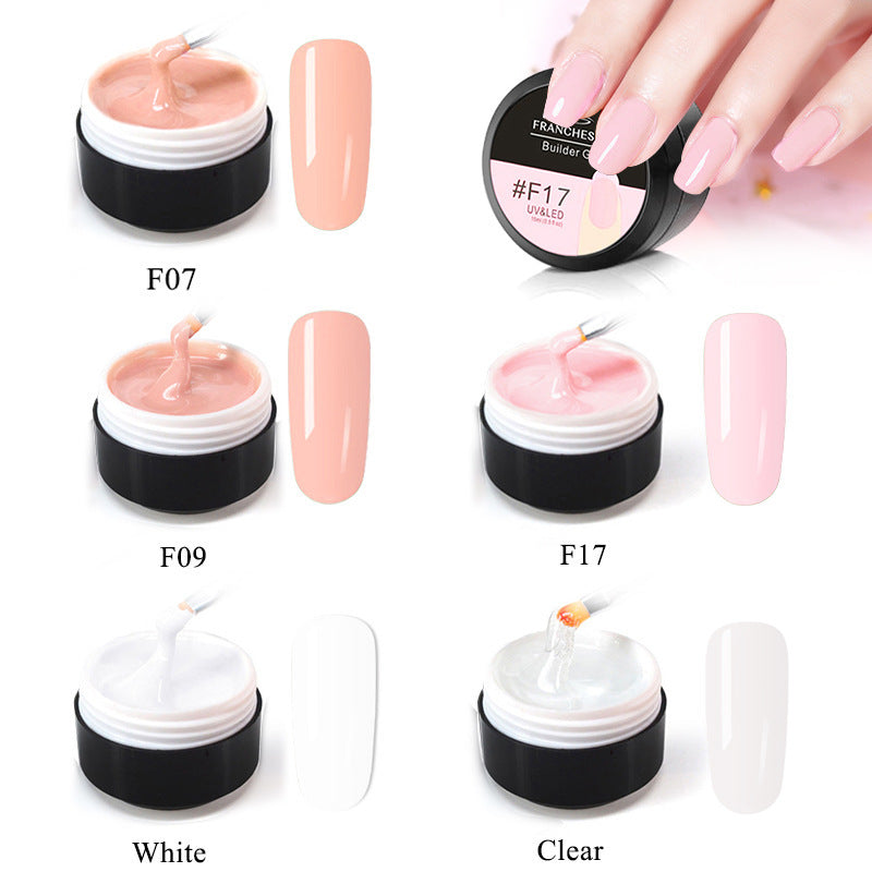 Gel Nail Extensions in Multiple Colors with Pot and Brush-Theone Apparel
