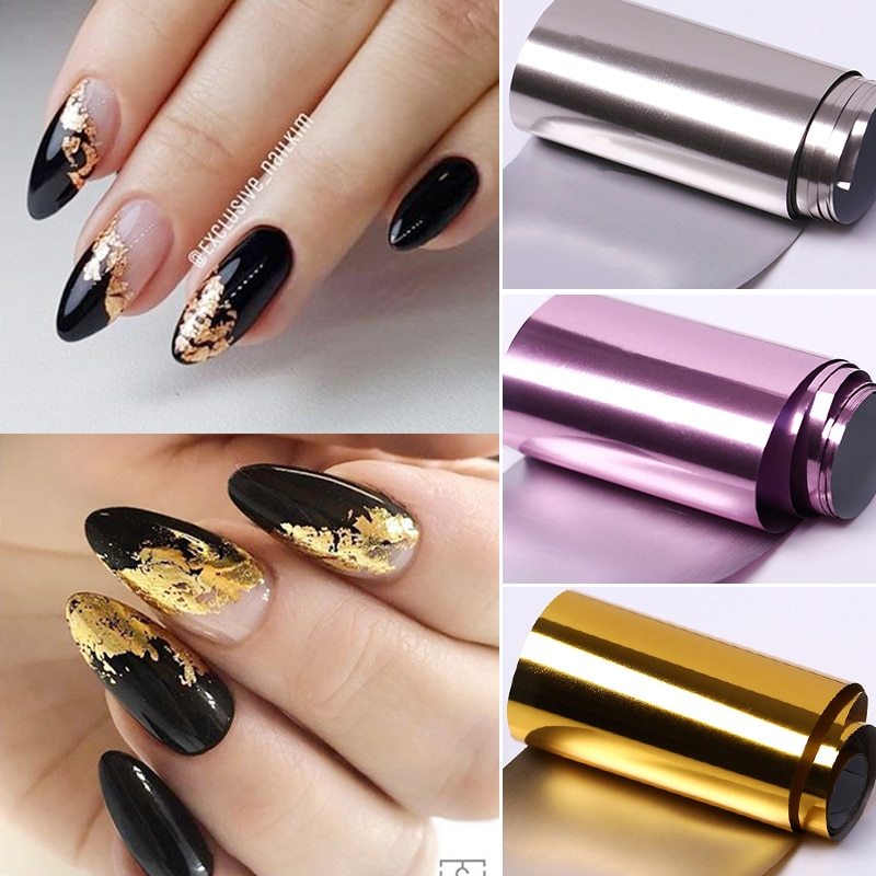 Rose Gold Paper Transfer Sticker for At Home Manicures-Theone Apparel