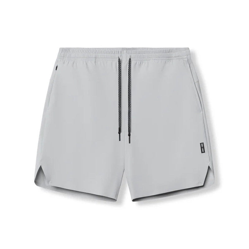 Seamless Performance Shorts with Multi-Pocket Utility Design-Gray-Theone Apparel