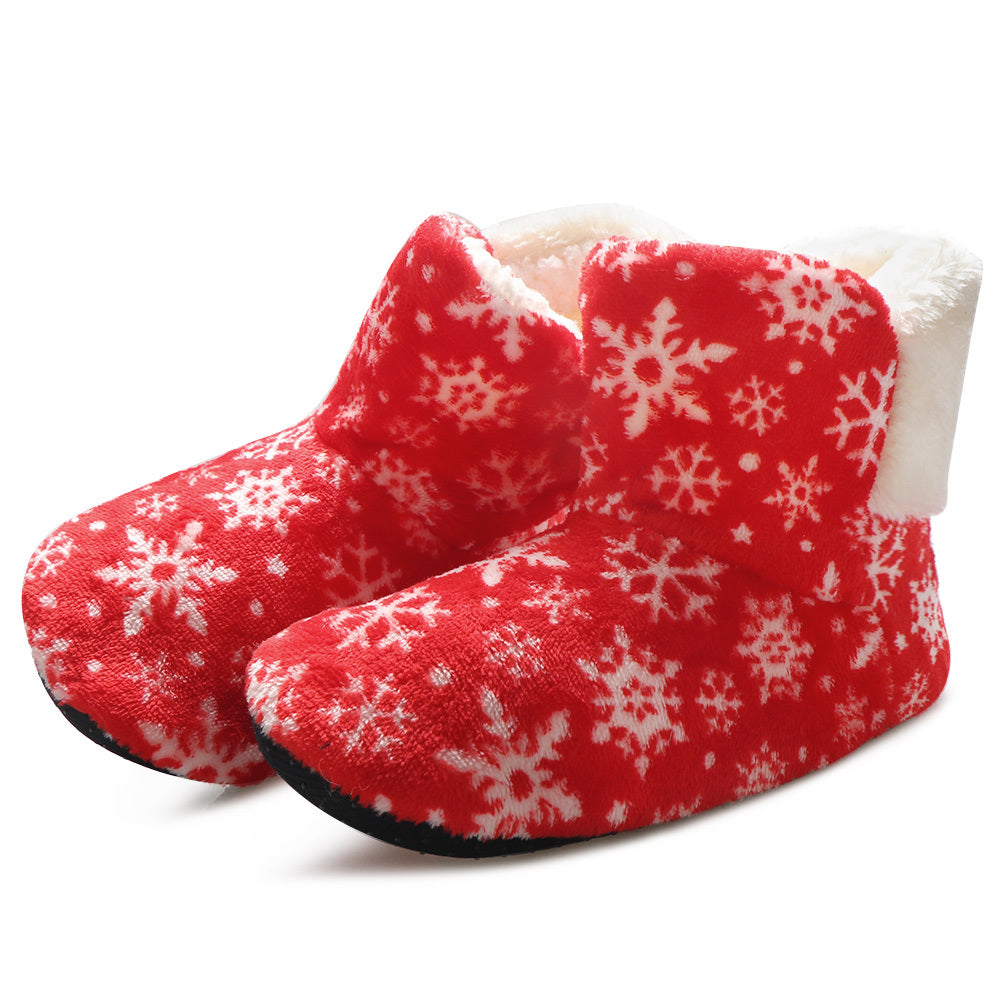 Soft Ankle Height House Slipper Booties in Various Patterns and Colors-Theone Apparel