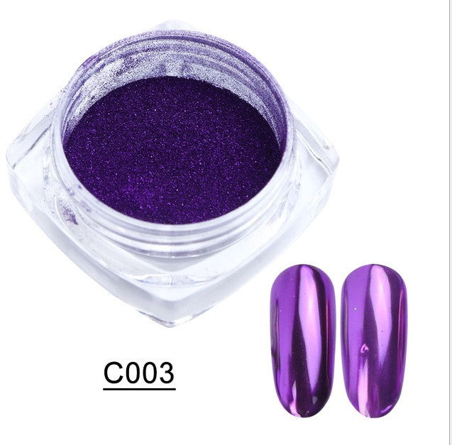 Titanium Mirror Nail Powder Set for False Nails-Magic C003-Theone Apparel