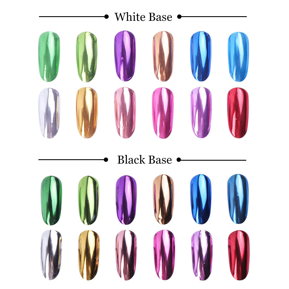 Titanium Mirror Nail Powder Set for False Nails-Theone Apparel