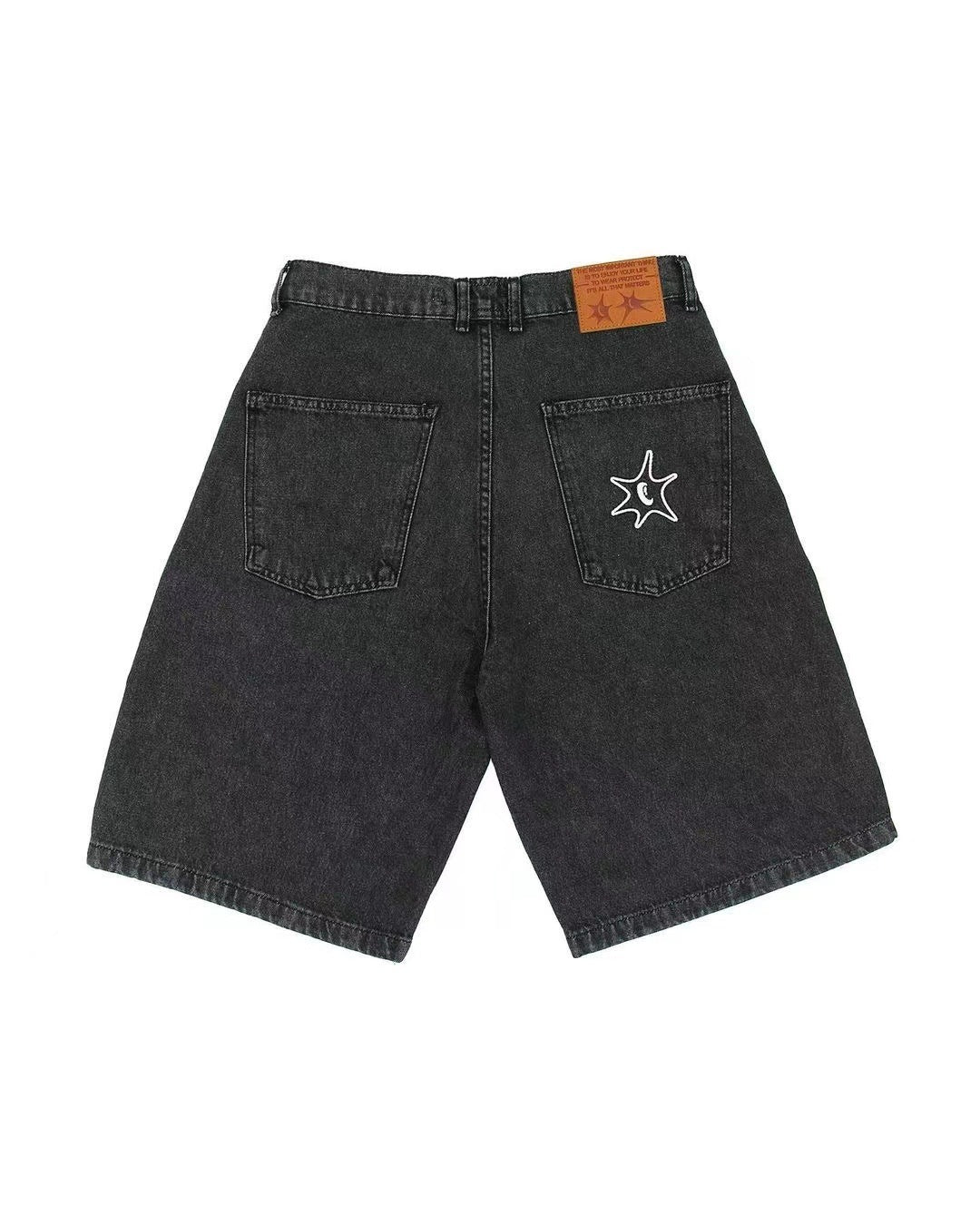 Urban-Inspired Denim Shorts for Casual Hip-Hop Style-Theone Apparel