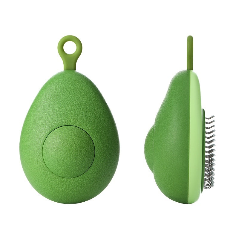 Avocado Shaped Cat Brush With Stainless Steel Needles