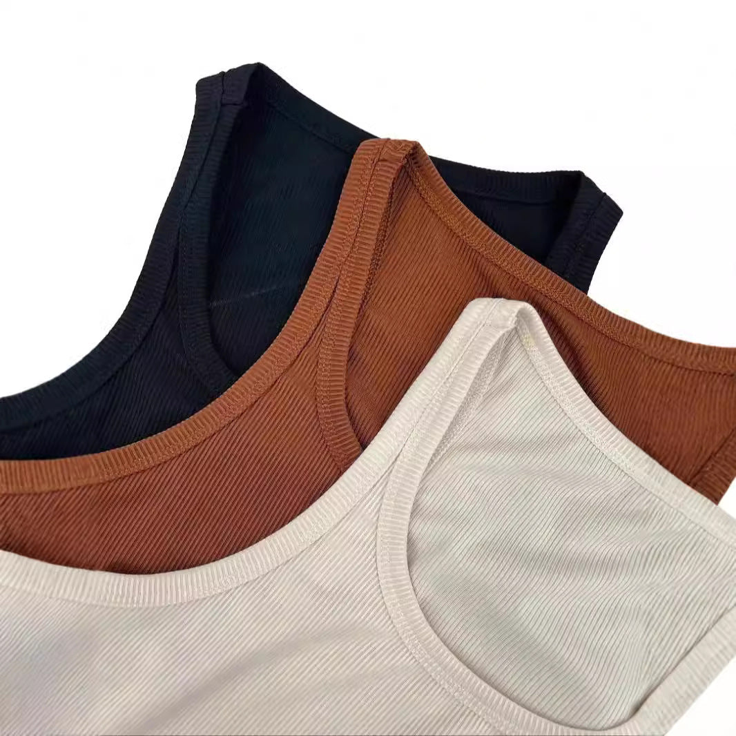 Women's Solid Color Halter Tank Top