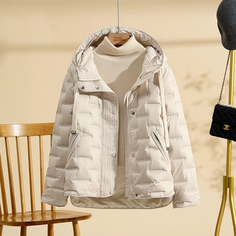 Women's Luxury Thickened White Duck Down Winter Jacket