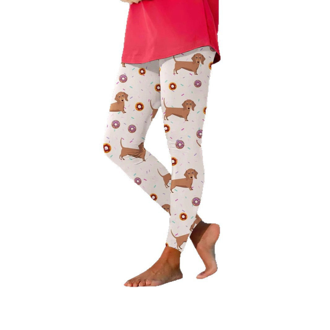 Sports Yoga Pants Peach Hip Elastic Base