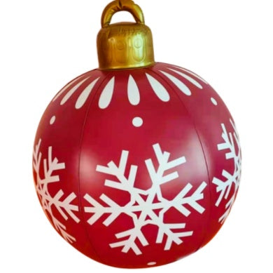 60 Centimeter Hanging Oversized PVC Christmas Ornaments for Exterior Decor