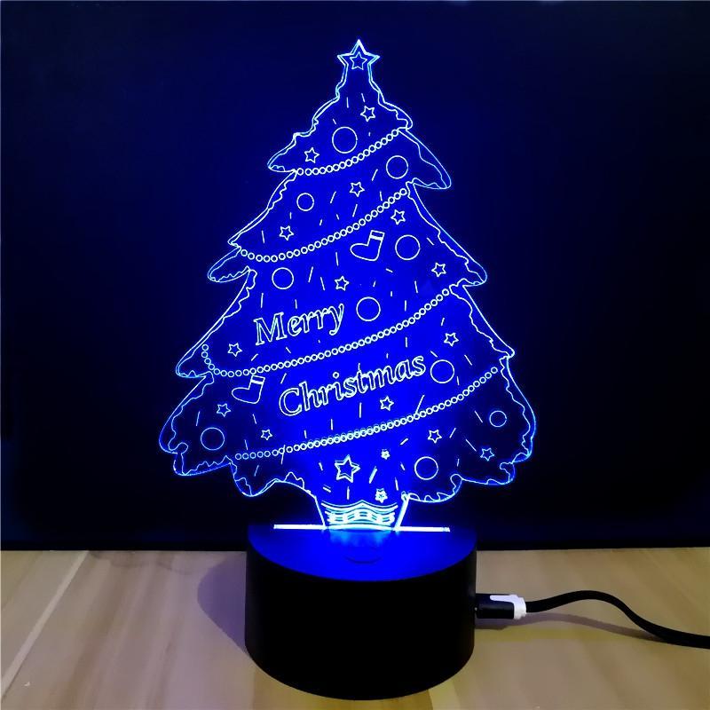 3D Merry Christmas LED Lamp - THEONE APPAREL