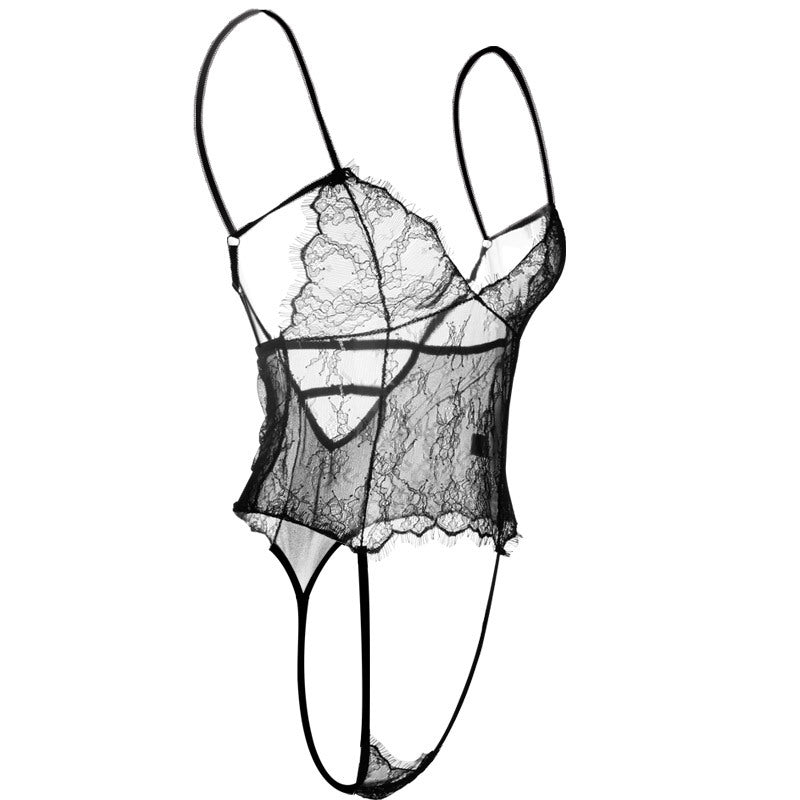 Dainty Vintage Lace G String Teddy - Theone Apparel