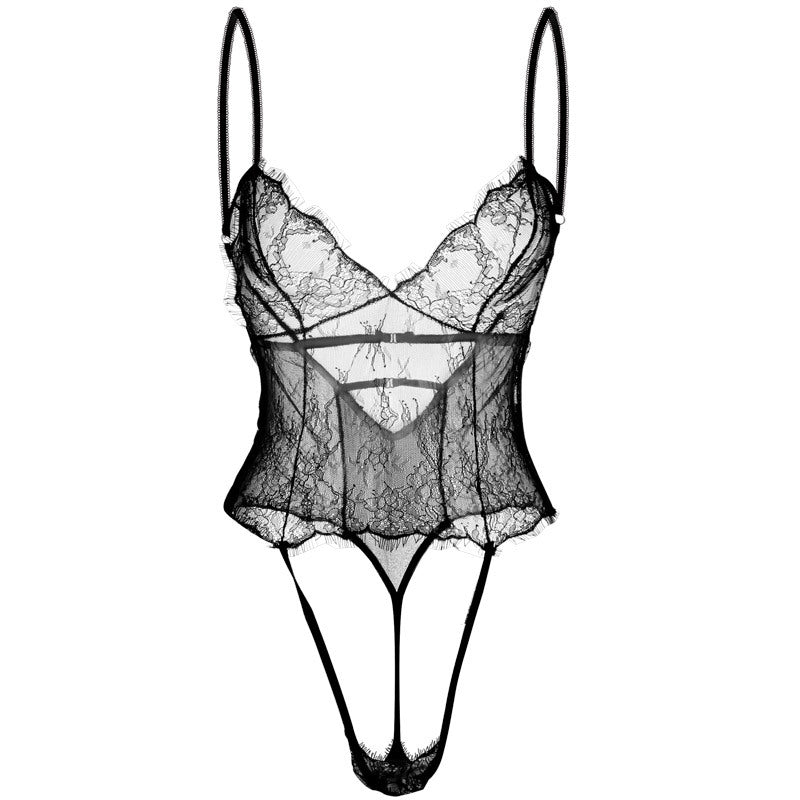 Dainty Vintage Lace G String Teddy - Theone Apparel