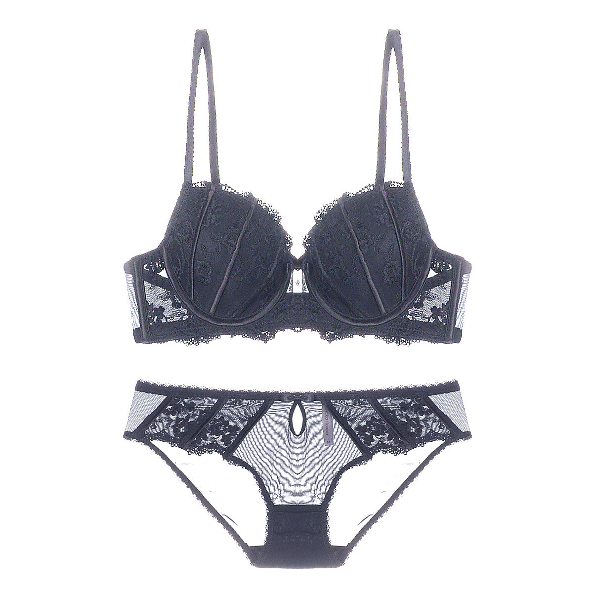 Sexy Shell-Cup-Spitzen-BH und Panty-Set