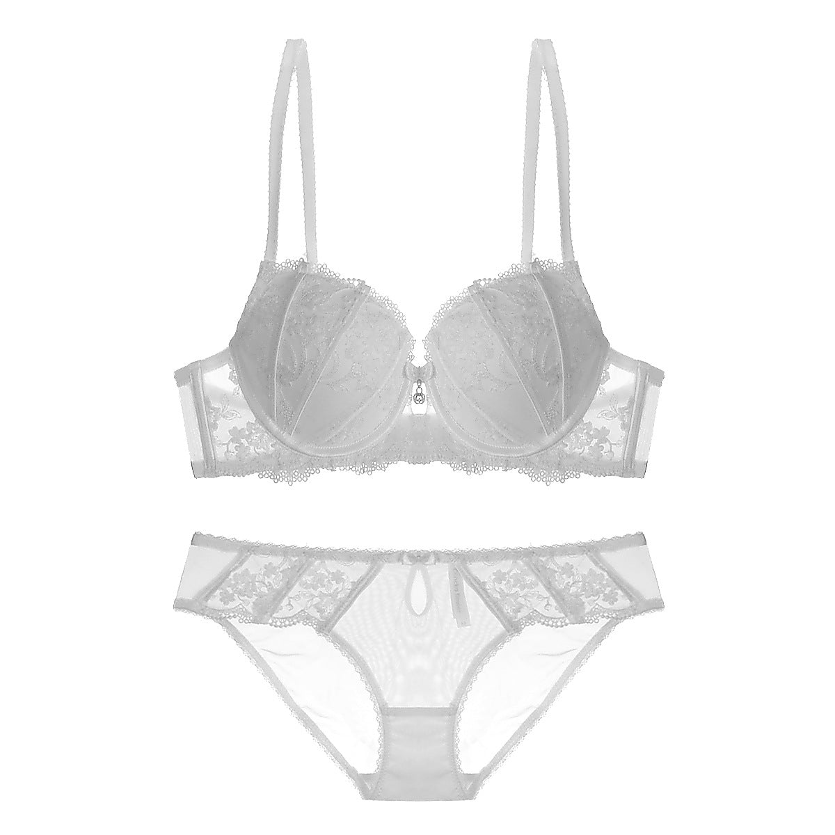 Sexy Shell-Cup-Spitzen-BH und Panty-Set