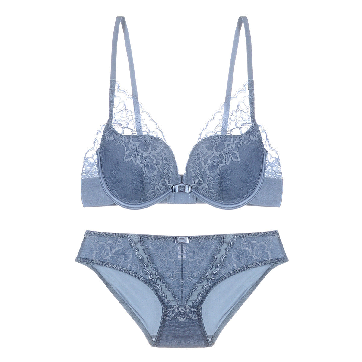 Renda overlay bra dan set panty