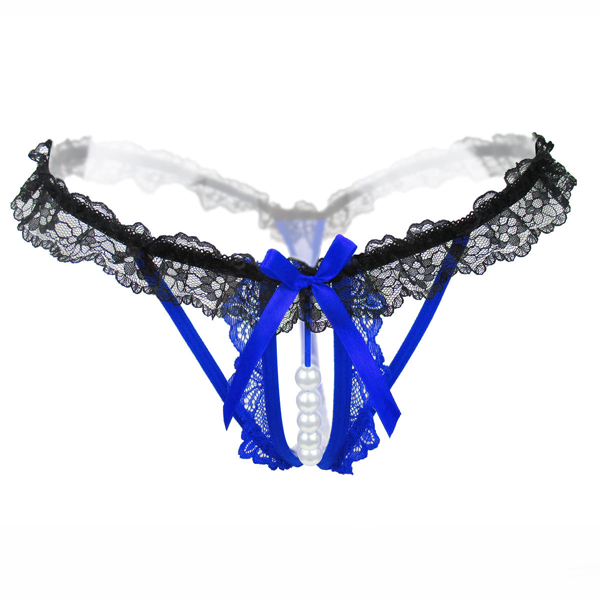 Colorful Lace Peekaboo Pearl Thong - Theone Apparel