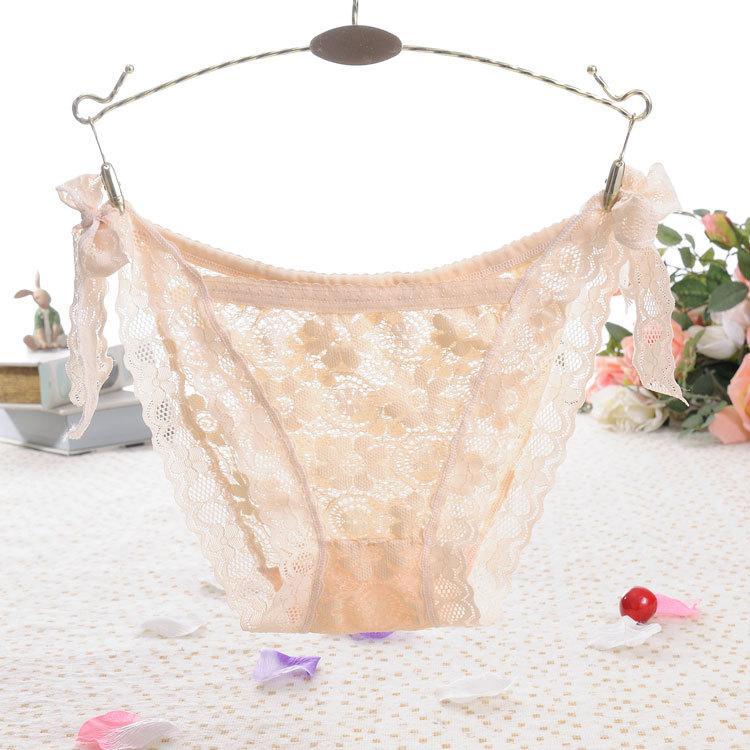 Tir latérale transparente en dentelle panty